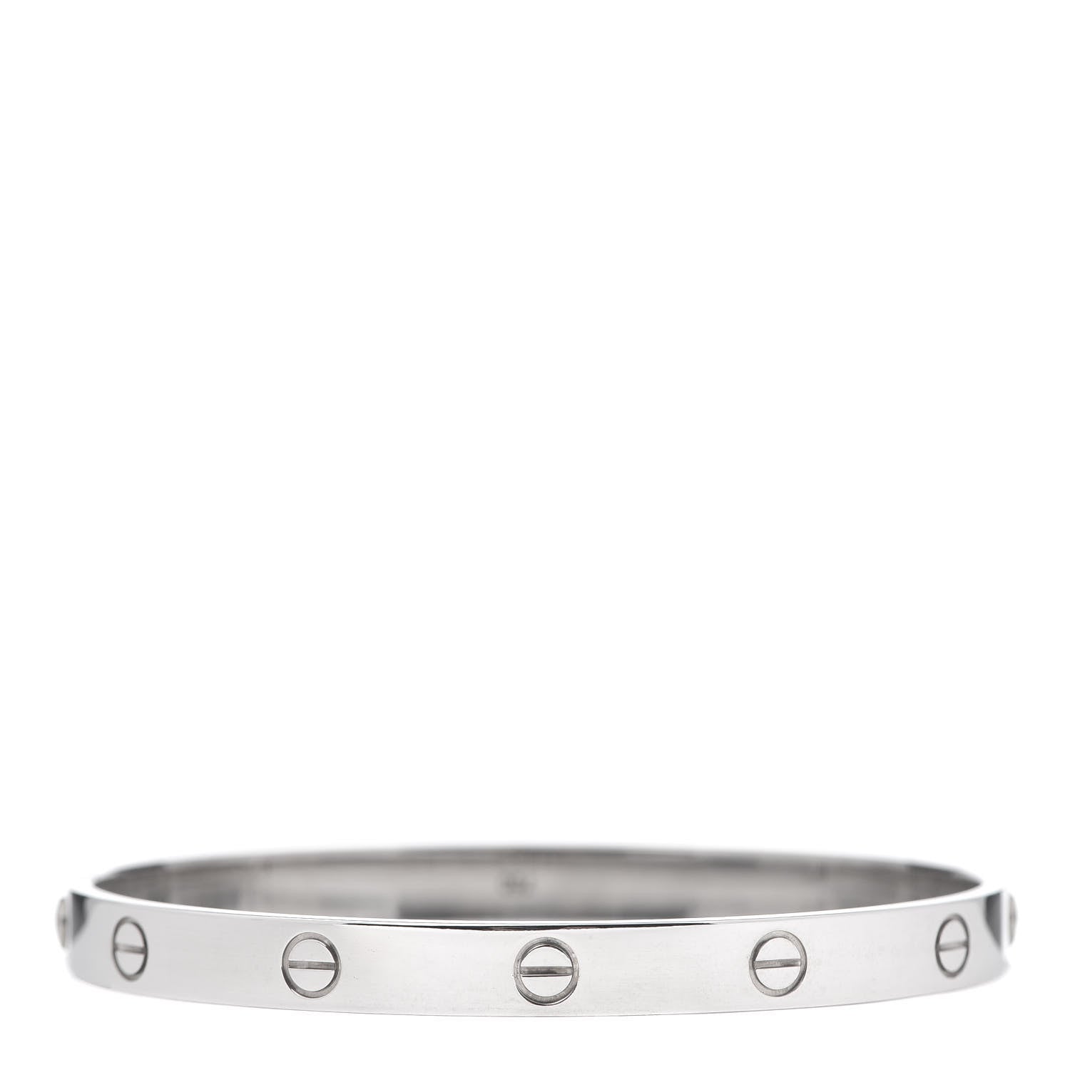 Cartier 18K White Gold LOVE Bracelet 19 3 of 6