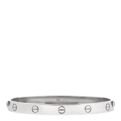 Cartier 18K White Gold LOVE Bracelet 19 3 of 6