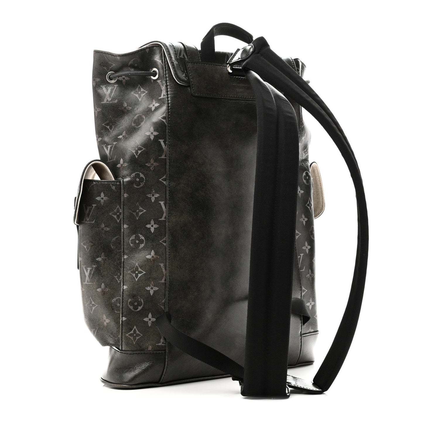 Brushed Monogram Eclipse Christopher MM Backpack Black