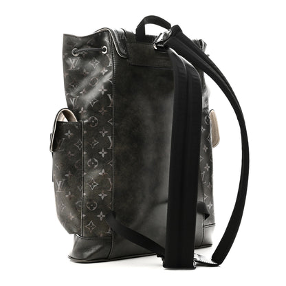 Louis Vuitton Brushed Monogram Eclipse Christopher MM Backpack Black 3 of 9