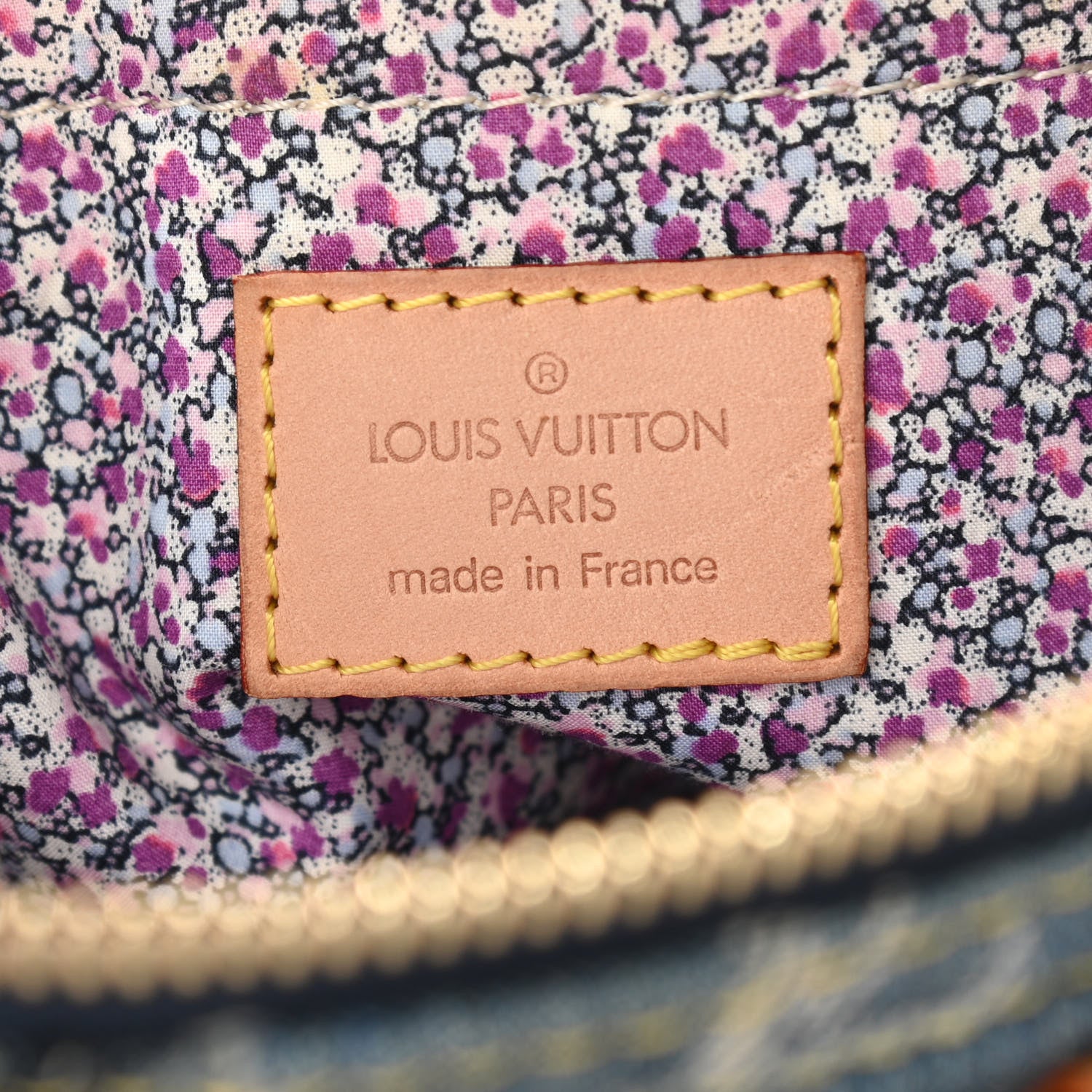 Louis Vuitton Denim Patchwork Speedy 30 Blue 6 of 9