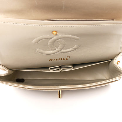 Chanel Lambskin Quilted Medium Double Flap Beige 5 of 11