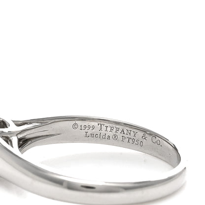 Tiffany Platinum Diamond .59ct Solitaire Lucida Engagement Ring 45 3.5 45 3.25 4 of 5