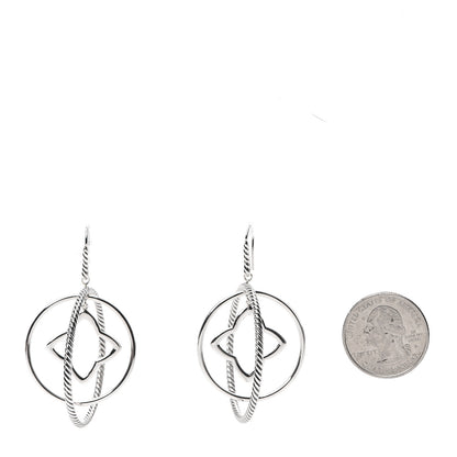 David Yurman Sterling Silver Quatrefoil Mobile Circle Earrings 2 of 4