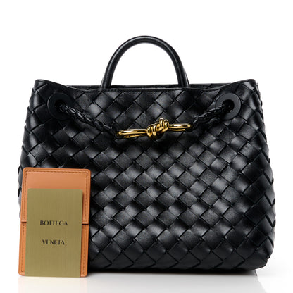 Bottega Veneta Nappa Intrecciato Small Andiamo Shoulder Bag Black 4 of 14