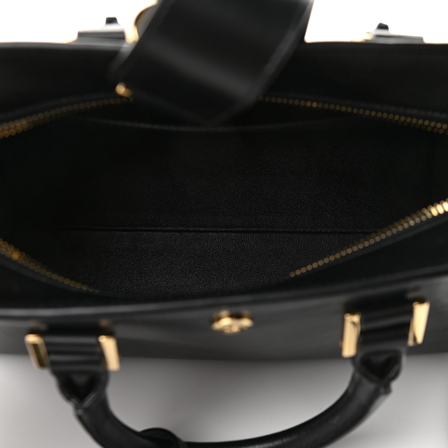 Saint Laurent Calfskin Monogram Baby Cabas Black 5 of 8