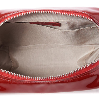 Chanel Patent Quilted Brilliant Cosmetic Case Red 7 of 8