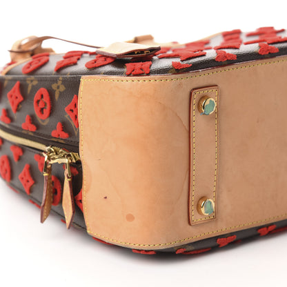 Louis Vuitton Monogram Tuffetage Deauville Cube Red 6 of 12