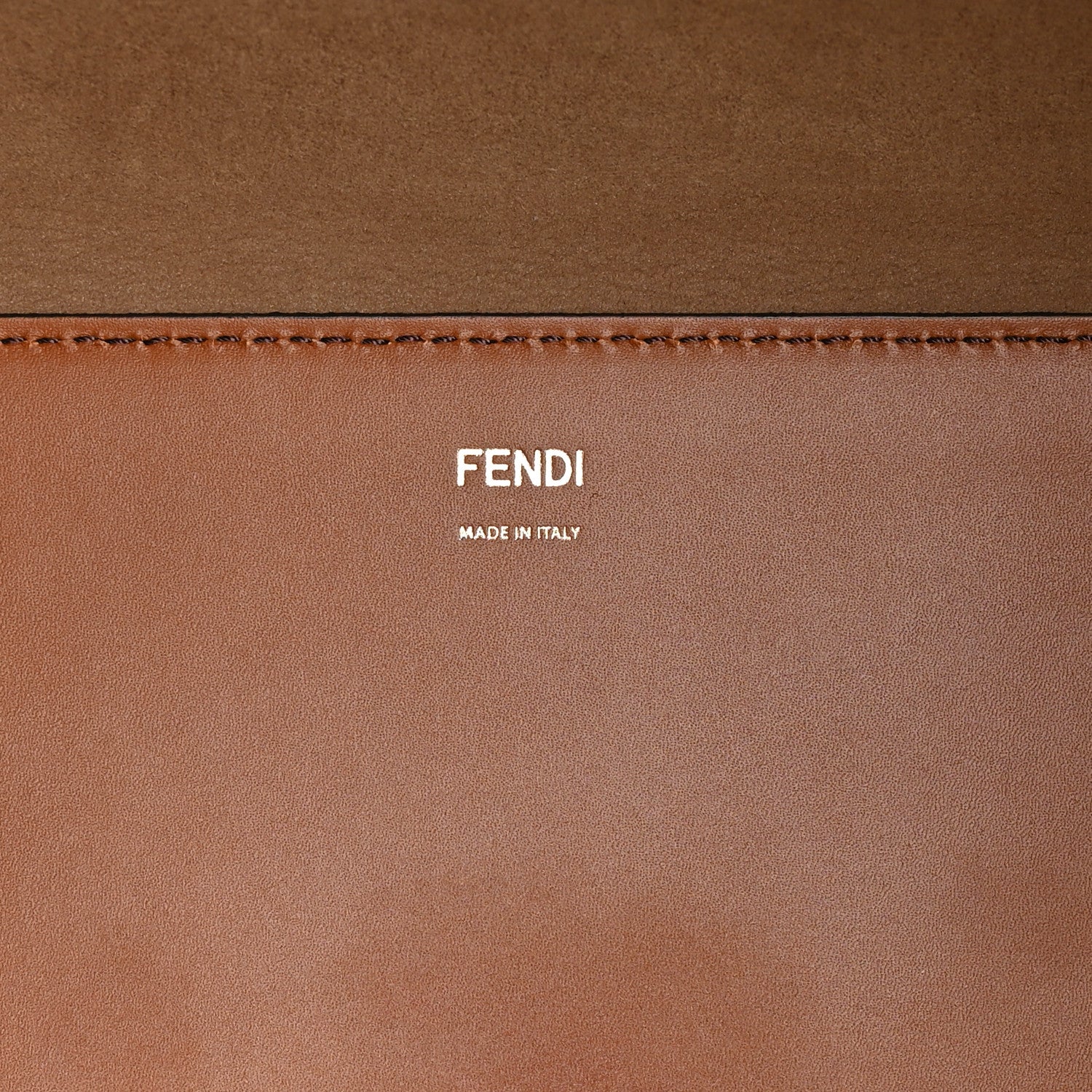 Fendi Vitello King Plexiglass Large Fendi Sunshine Shopper Tote Cuoio 6 of 12