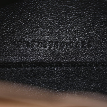 Saint Laurent Lambskin Carre Quilted Cassandre Chain Wallet Brown 8 of 11