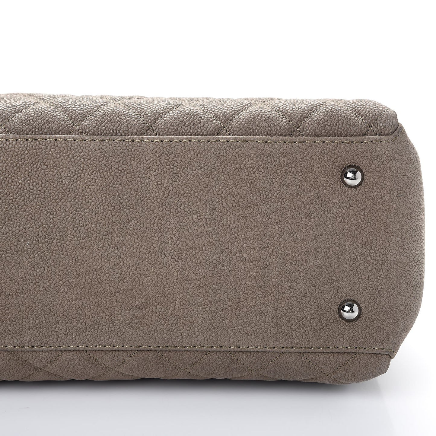 Iridescent Caviar Medium Lady Pearly Flap Khaki