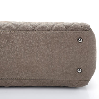 Chanel Iridescent Caviar Medium Lady Pearly Flap Khaki 12 of 14