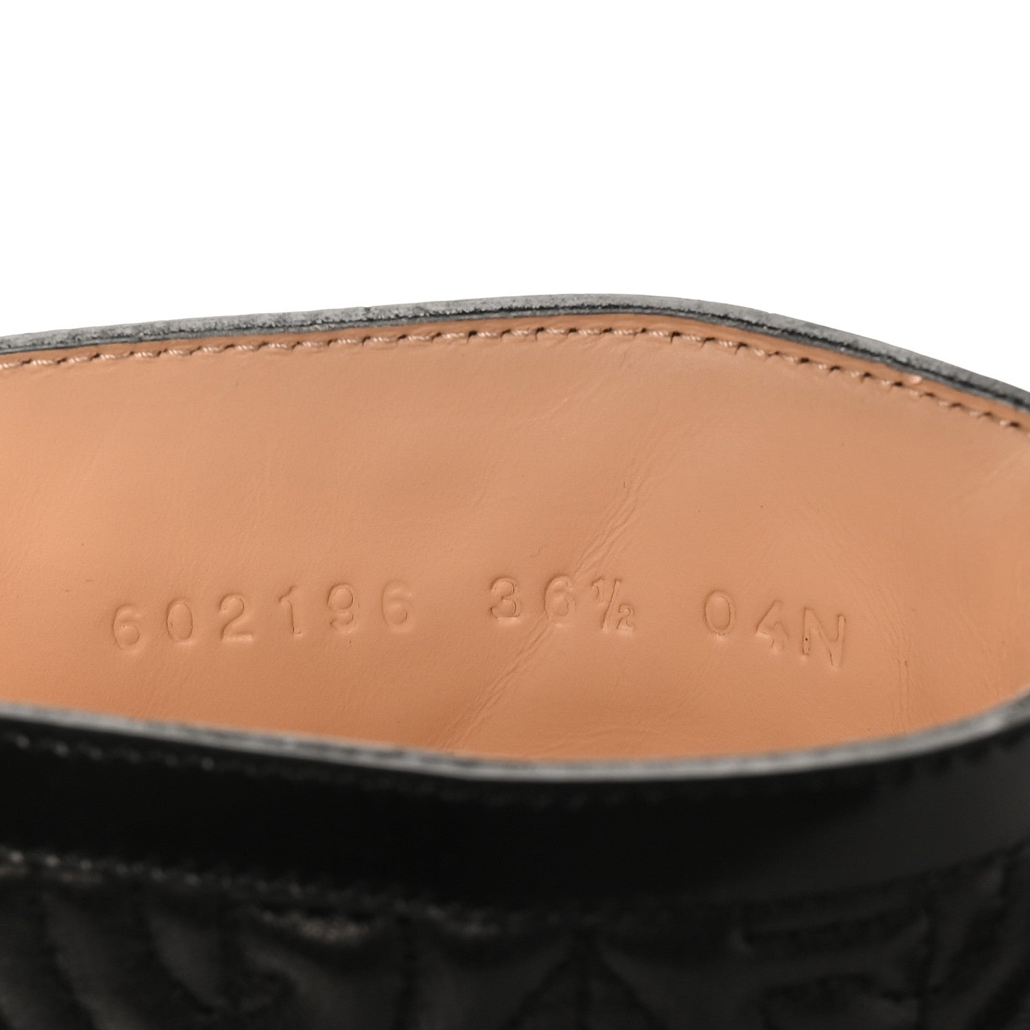 Gucci Calfskin Nappa Rhombus Quilted Trip Ankle Boots 36.5 Black 7 of 9