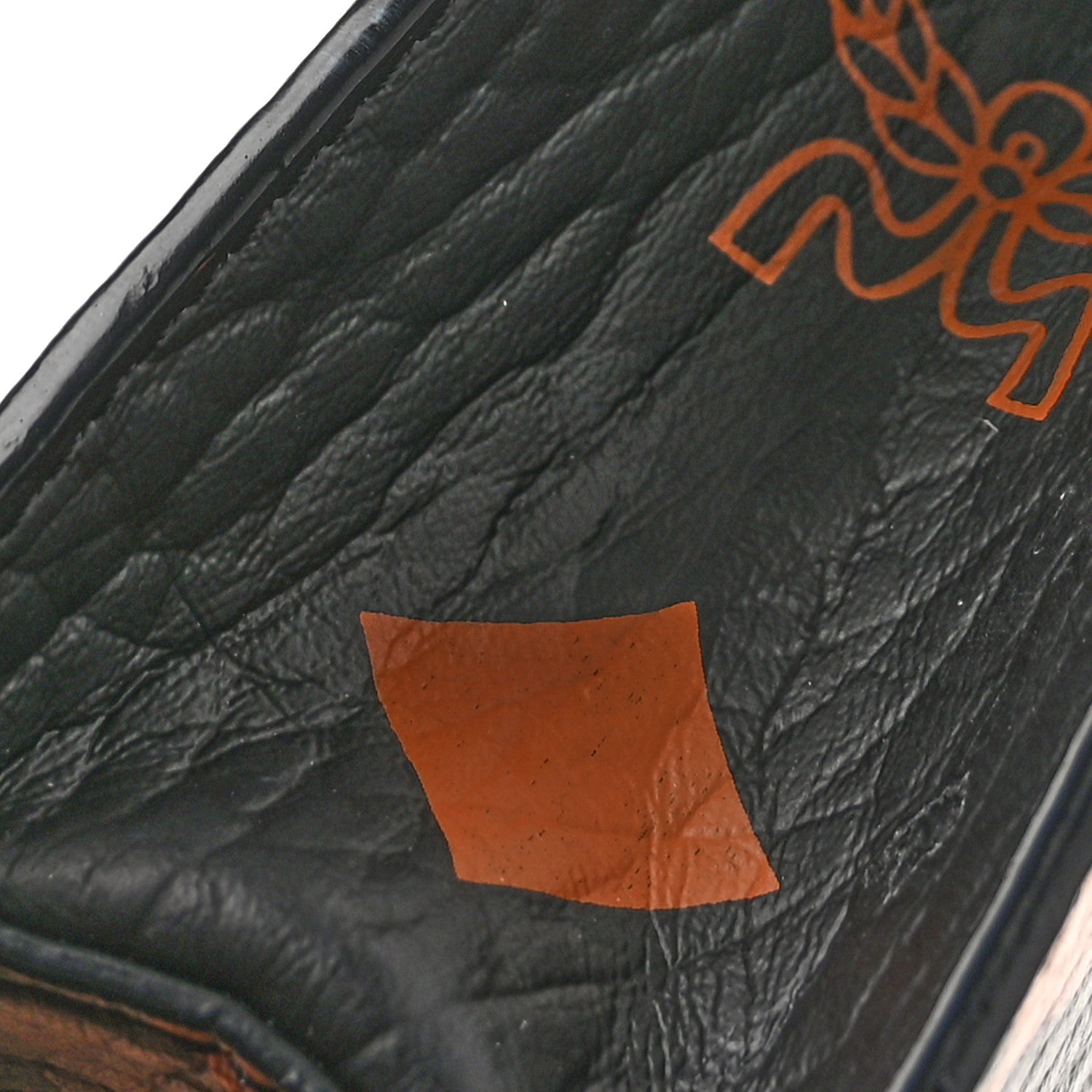 MCM Visetos Zip Chain Pouch Black Cognac 11 of 11