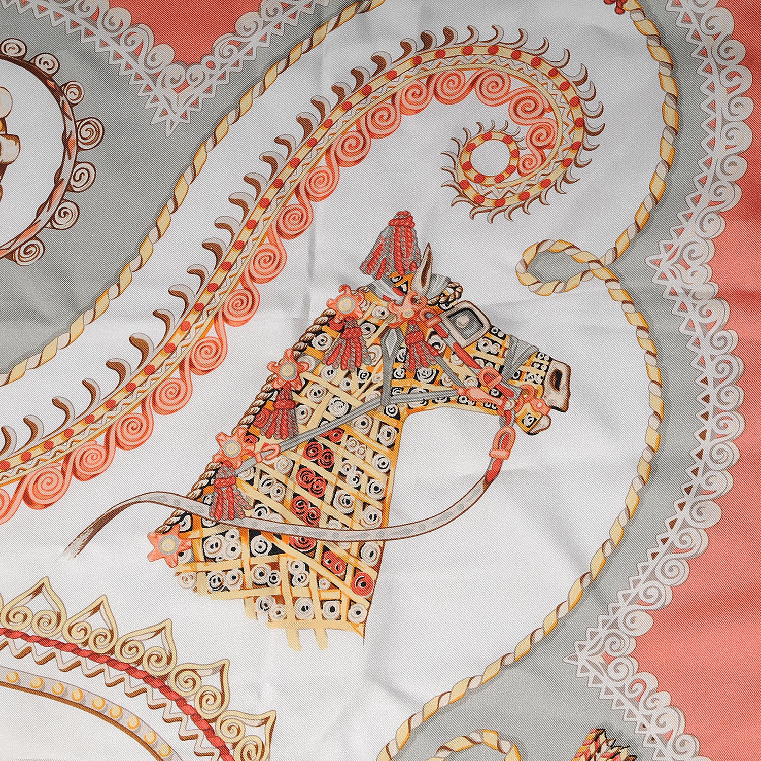 Hermes Silk Paperoles Scarf 90 3 of 4
