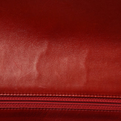 Chanel Lambskin Quilted Jumbo Single Flap Red 12 of 18