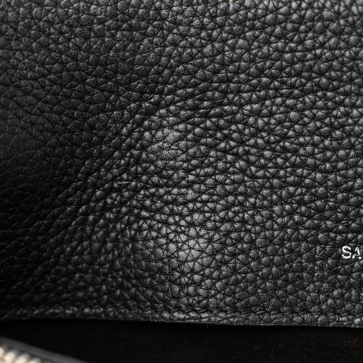 Grained Calfskin Baby Sac De Jour Souple Black