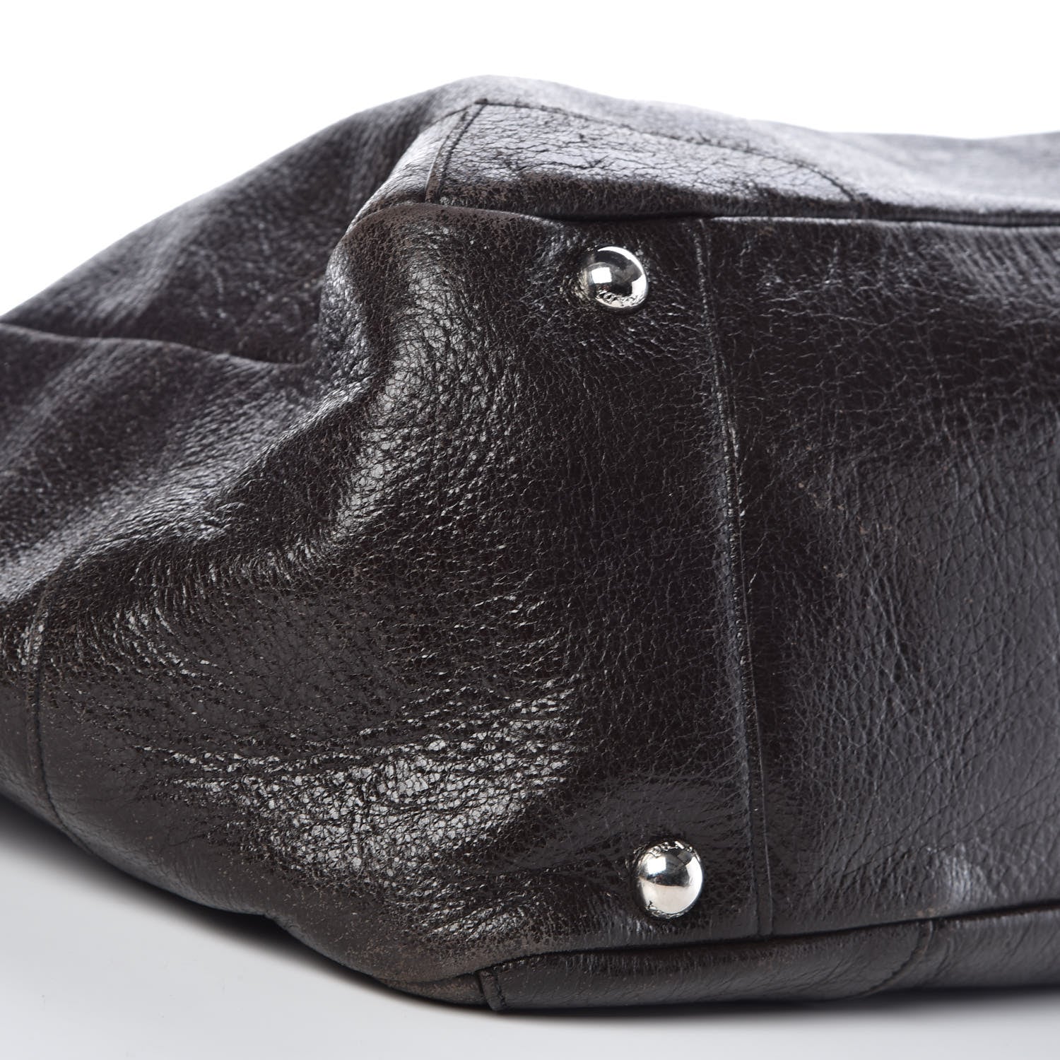 Prada Cervo Lux Chain Shoulder Bag Ebano 8 of 9