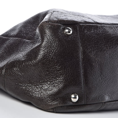 Prada Cervo Lux Chain Shoulder Bag Ebano 8 of 9