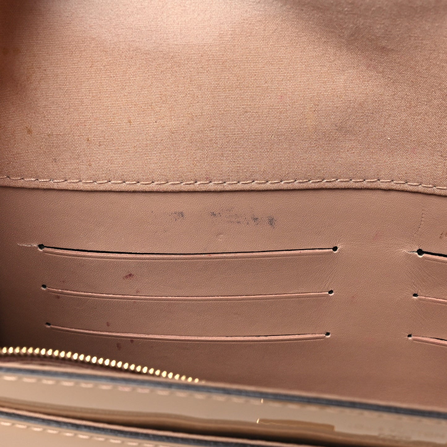 Patent Louise Clutch Nude