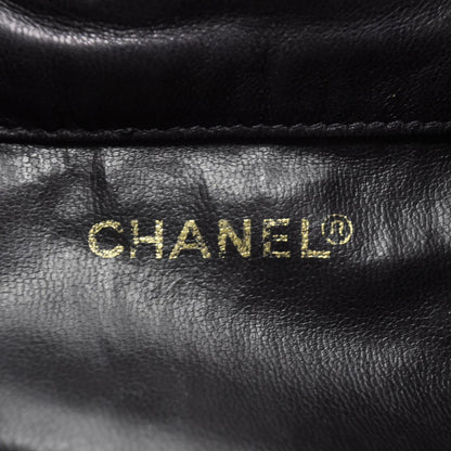 Chanel Lambskin CC Drawstring Bag Navy Blue 8 of 10