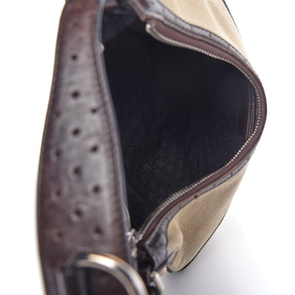 Gucci Canvas Web GG Reins Hobo Brown 5 of 10