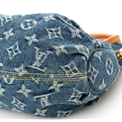 Louis Vuitton Monogram Denim Pleaty Blue 9 of 13