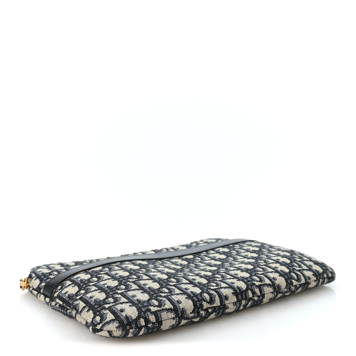 Oblique Pouch Clutch Blue