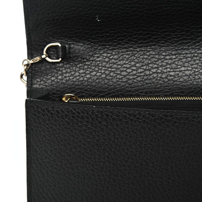 Gucci Dollar Calfskin Medium Betty Chain Wallet Black 9 of 12