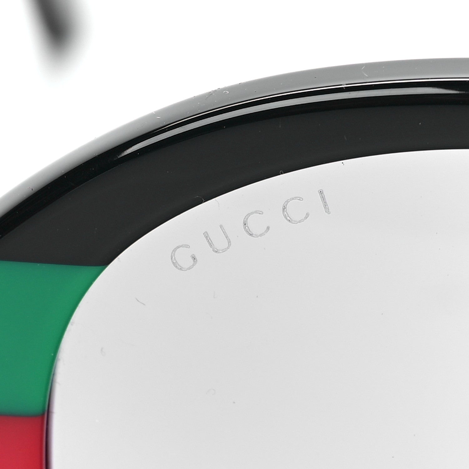 Gucci Round Web Sunglasses GG0279SA Black Green 7 of 8