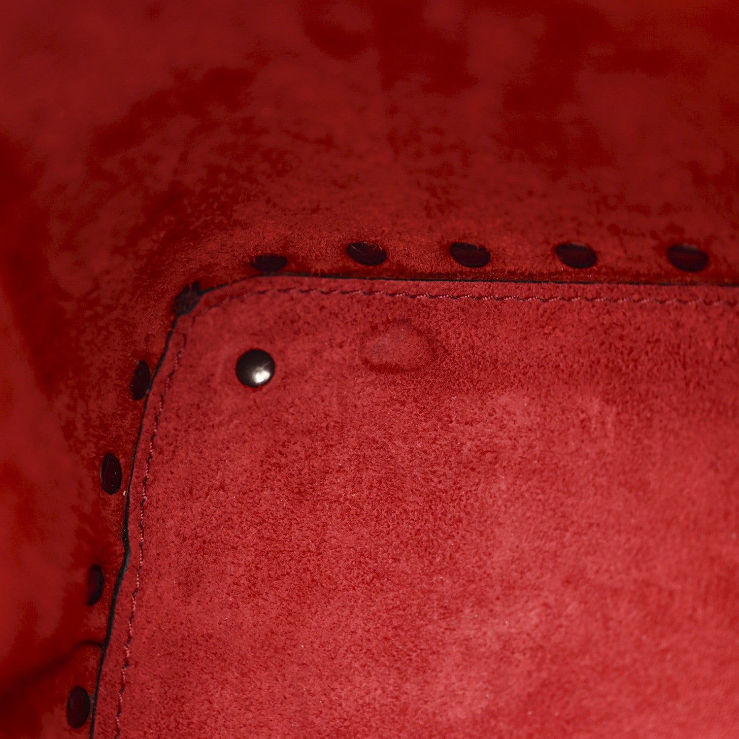 Valentino Garavani Grainy Calfskin Small Rockstud Double Top Handle Bag Rosso Valentino 10 of 16