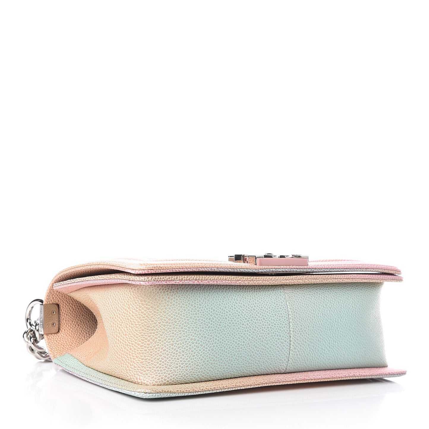 Caviar Quilted Medium Rainbow Boy Flap Multicolor