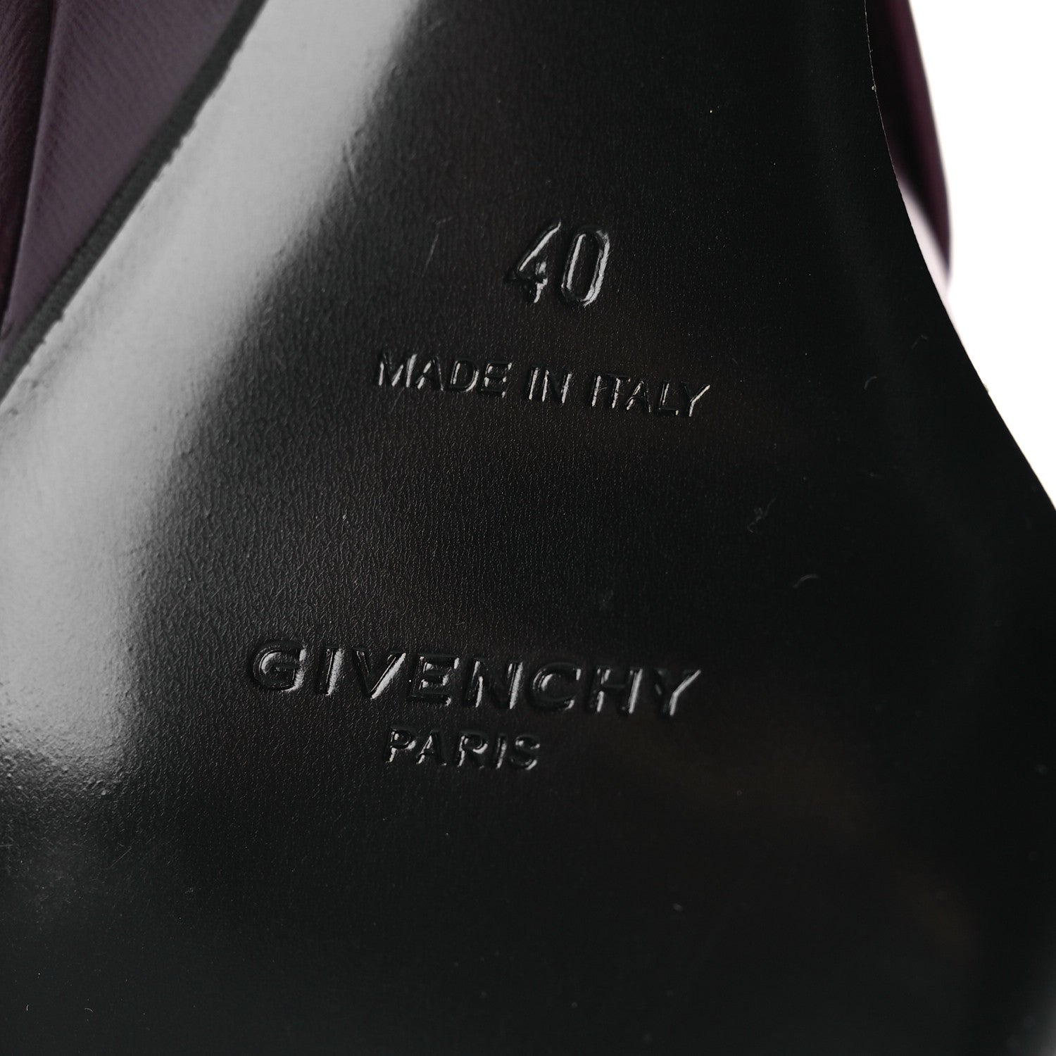 Givenchy Calfskin Shark Lock Ankle Boots 40 Oxblood Red 8 of 12