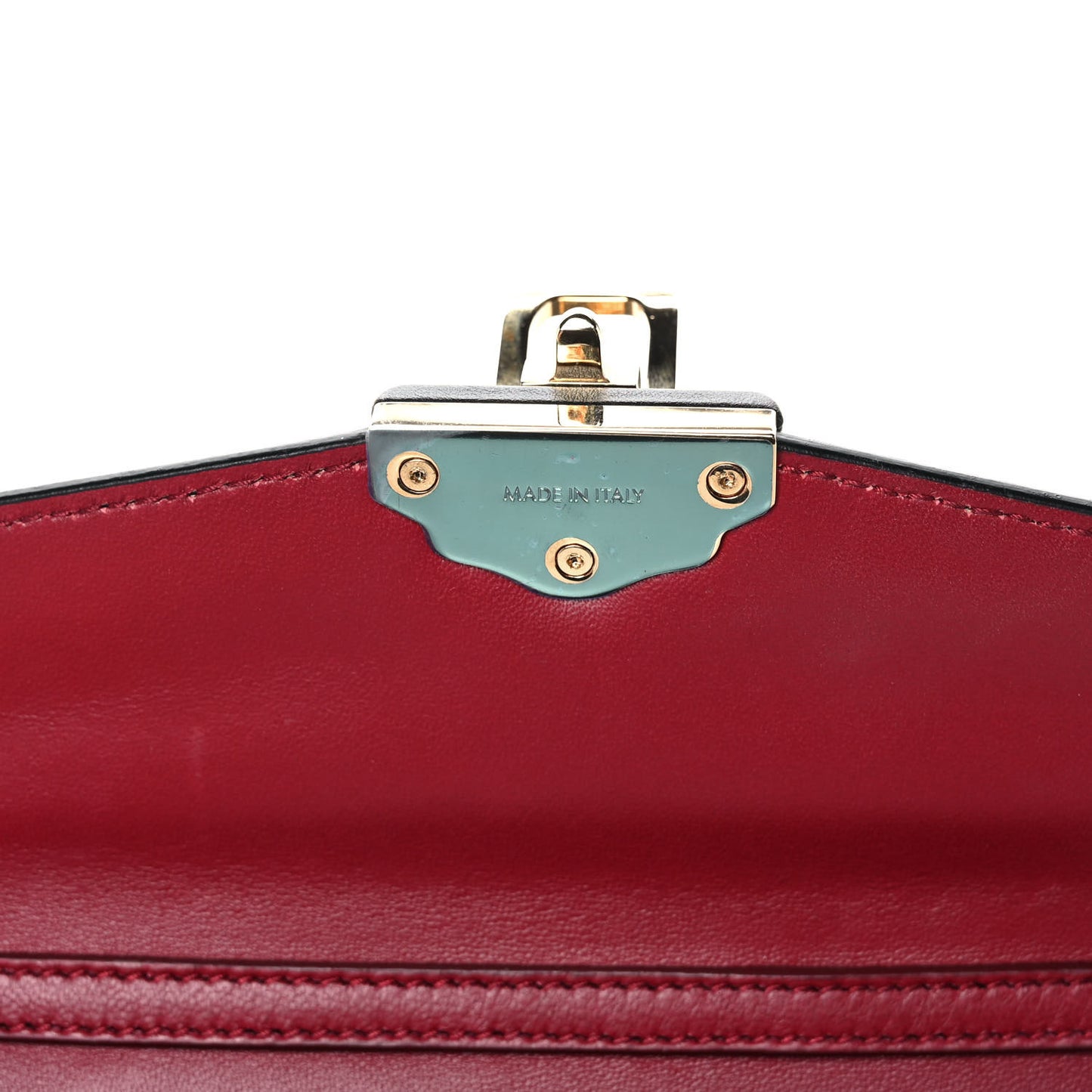 Calfskin Iguana Embossed Lucia Clutch Black