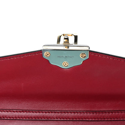 Dolce & Gabbana Calfskin Iguana Embossed Lucia Clutch Black 8 of 12