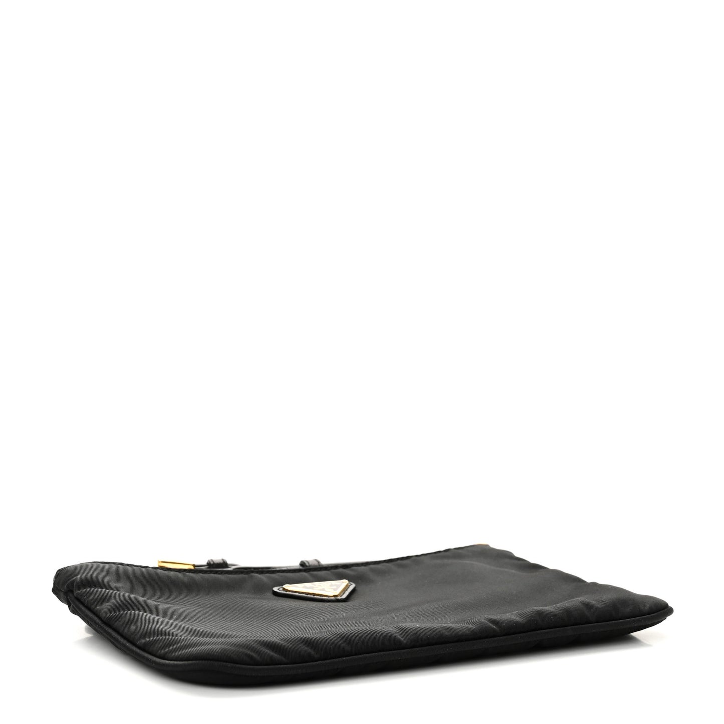 Tessuto Nylon Saffiano Wristlet Black