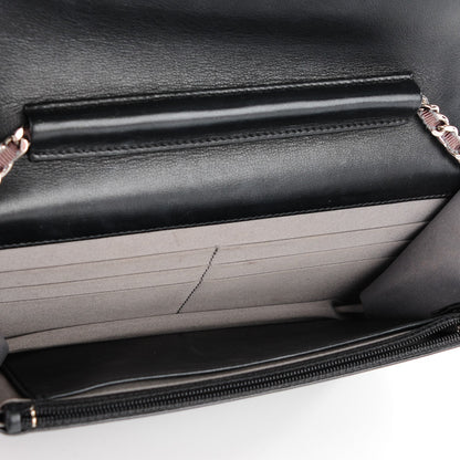 Chanel Patent Lipstick Wallet On Chain Black 5 of 9