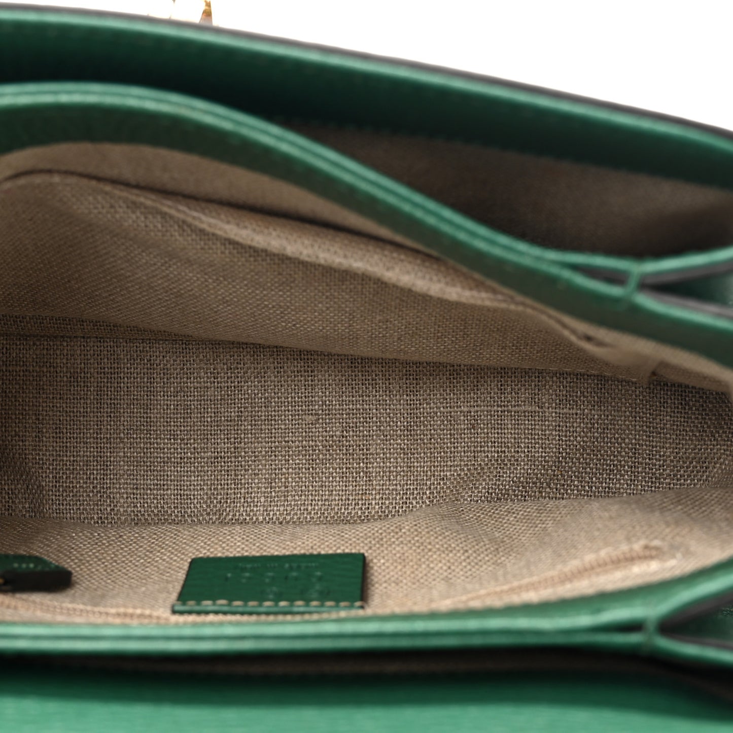 Dollar Calfskin Interlocking G Crossbody Bag Emerald