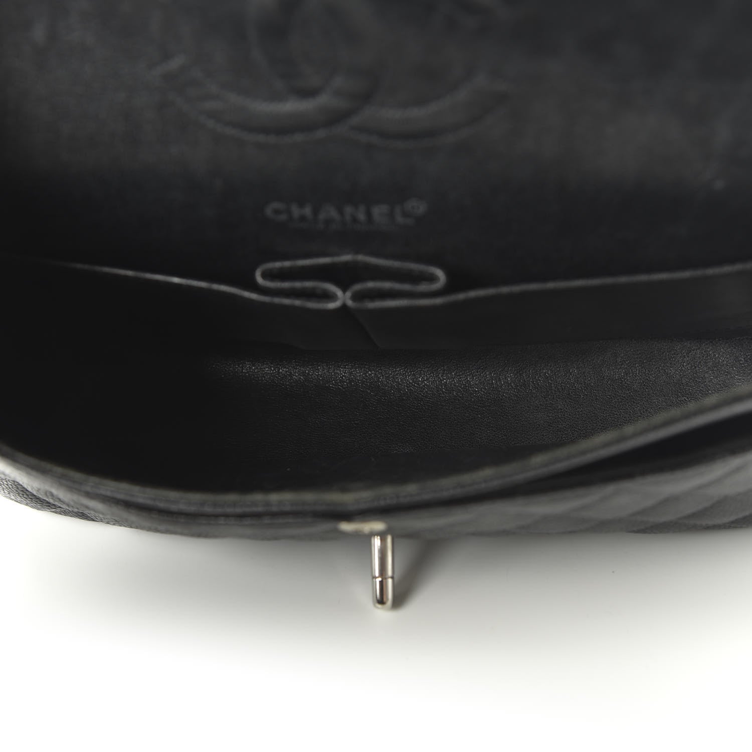 Chanel Caviar Quilted Medium Double Flap Black 6 of 12