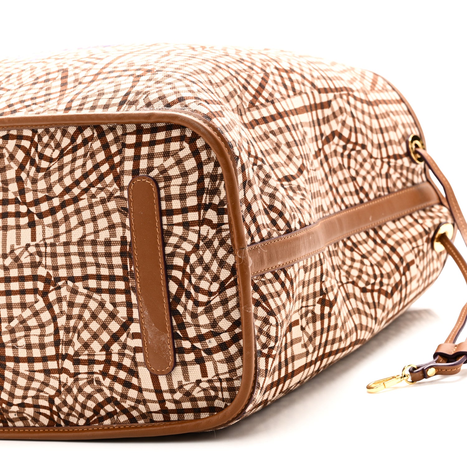 MCM Visetos Large Liz Reversible Shopper Tote Cognac 14 of 14