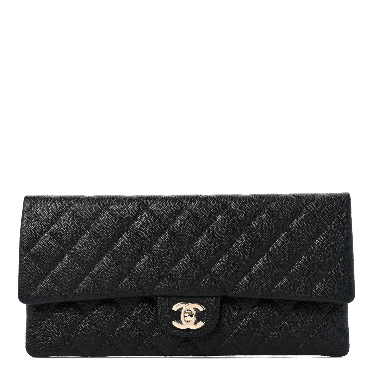 Chanel Caviar Quilted Flap Clutch Black 1 of 11