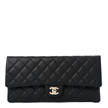 Chanel Caviar Quilted Flap Clutch Black 1 of 11