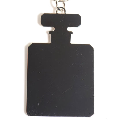 Chanel No. 19 Perfume Bottle Necklace Silver 4 of 7