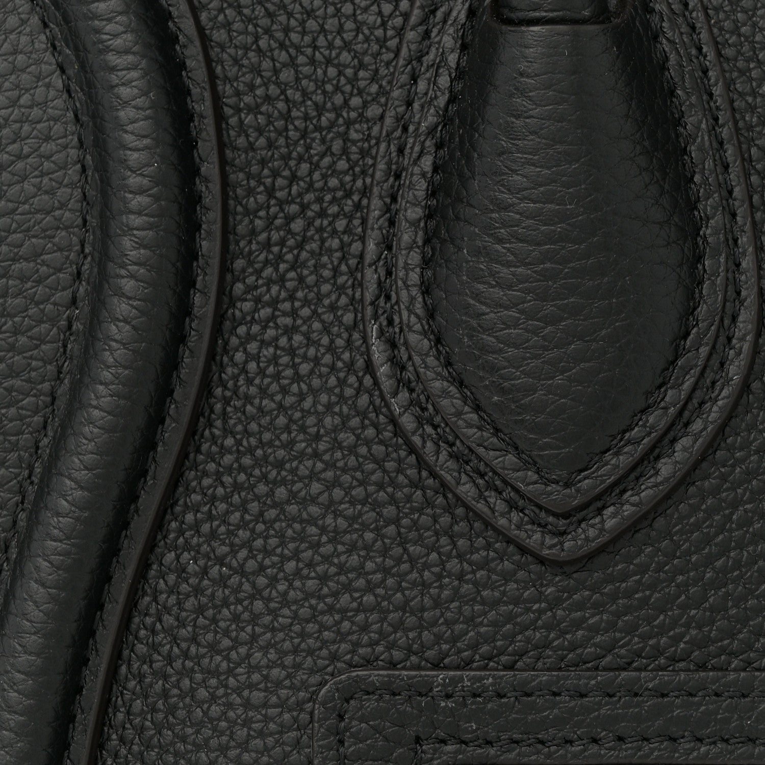 Celine Drummed Calfskin Micro Luggage Black 12 of 12