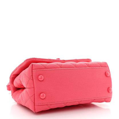 Chanel Caviar Quilted Incognito Extra Mini Coco Handle Flap Pink 4 of 10