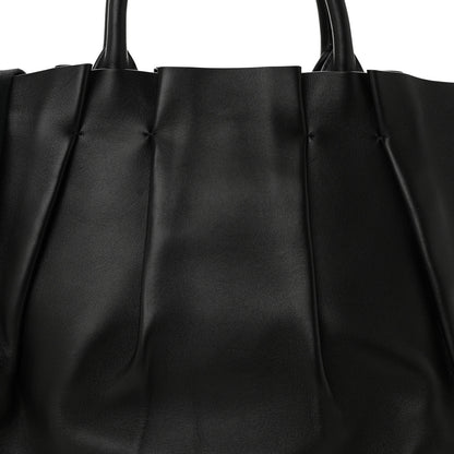The Row Calfskin Pleated Peggy Tote Black 7 of 11