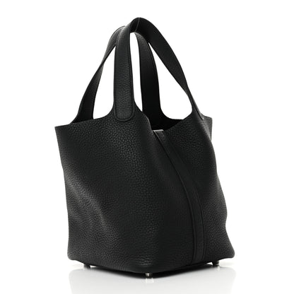 Hermes Taurillon Clemence Picotin Lock 18 PM Black 3 of 10