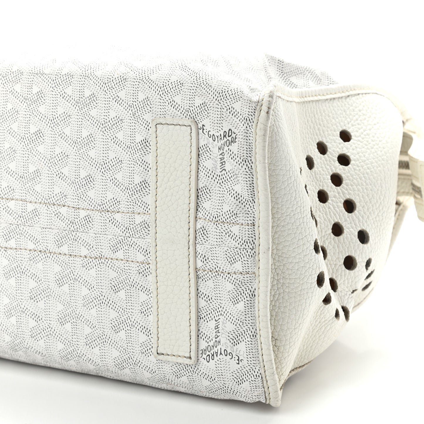 Goyardine Sac Hardy Pet Carrier PM White