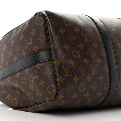 Louis Vuitton Monogram Macassar Keepall Bandouliere 45 7 of 12