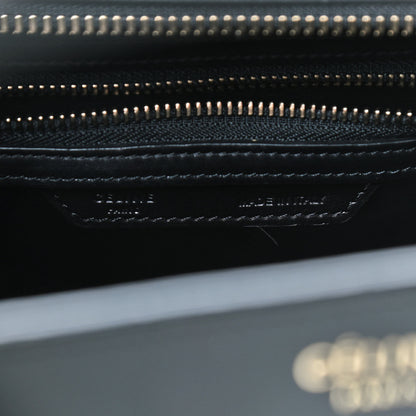Celine Bullhide Calfskin Micro Bi-Color Luggage Black White 9 of 11